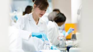 Image of lab technicians working in a laboratory