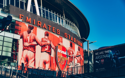 Front signage of the Emirates football ground.