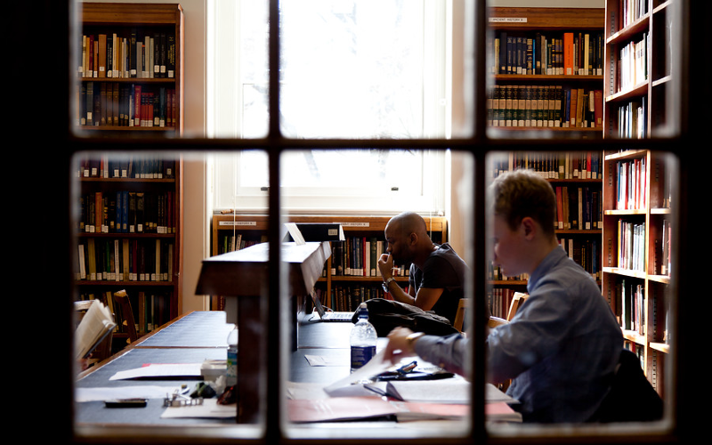 Students studying and reading in a ӰԺ Library.